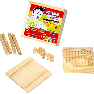 Jogo para utilizar com material dourado-Psicosol