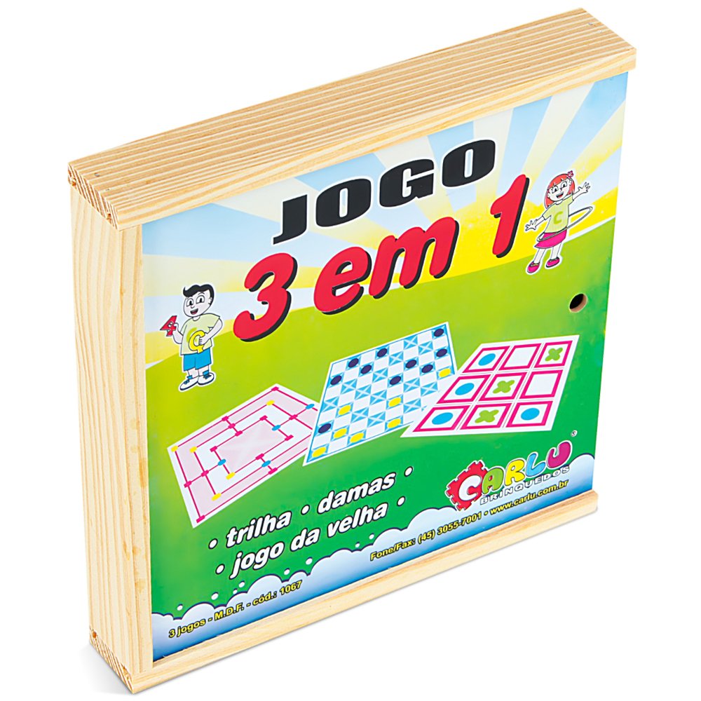 Jogo 5 em 1 Infantil Carlu Brinquedos